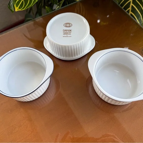 Dansk White Ceramic Dish’s Set of 3 - Picture 1 of 7